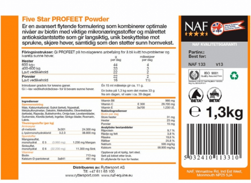 NAF ProFeet Powder