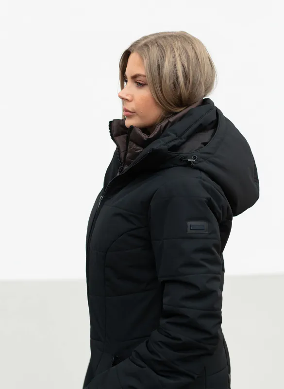 Equestrian Stockholm Denali Winter Jacket Black Mocha