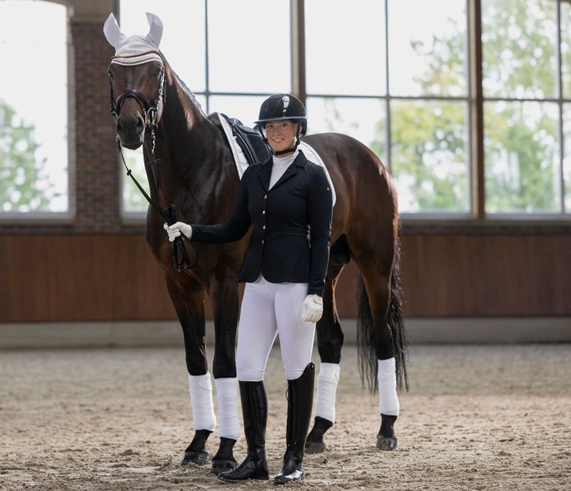 Ridetights  -Lisa- FullGrip Hvit