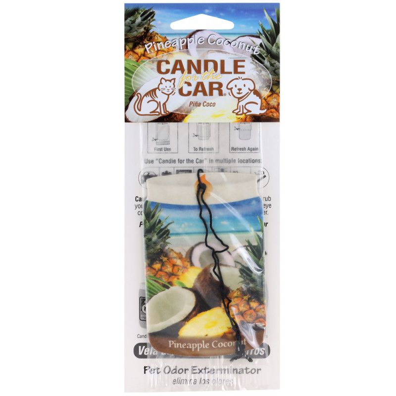 PINEAPPLE COCONUT CAR CANDLE