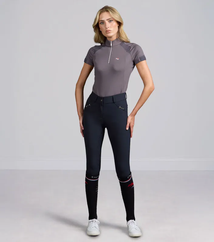 PE Filetto Ridebukse Dame Gel Full Seat - Navy